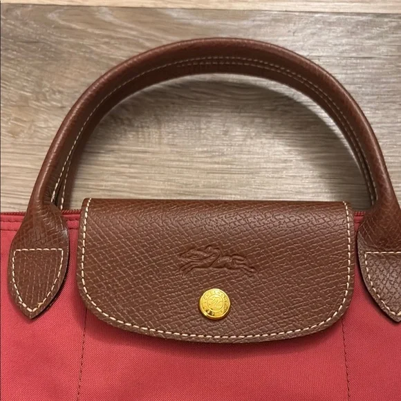 Red Longchamp Le pilage Women's Bag - Picture 2 of 14